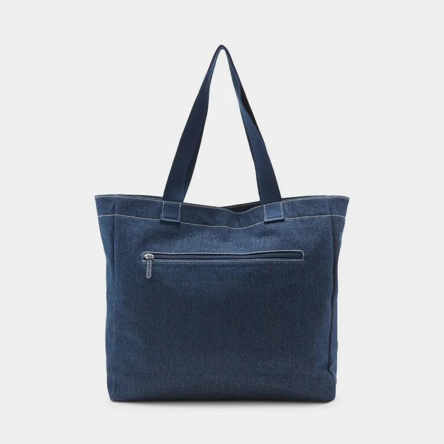 Denim Shopper Tote GR240058 - Image 3