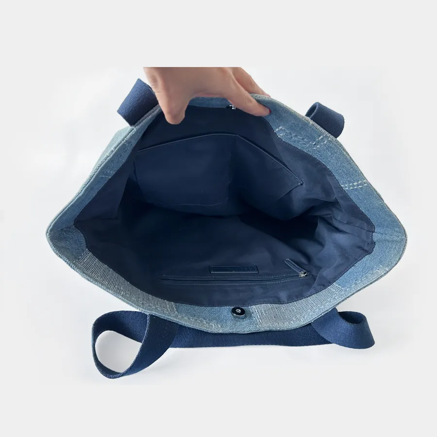 Denim Shopper Tote GR240057 - Image 6