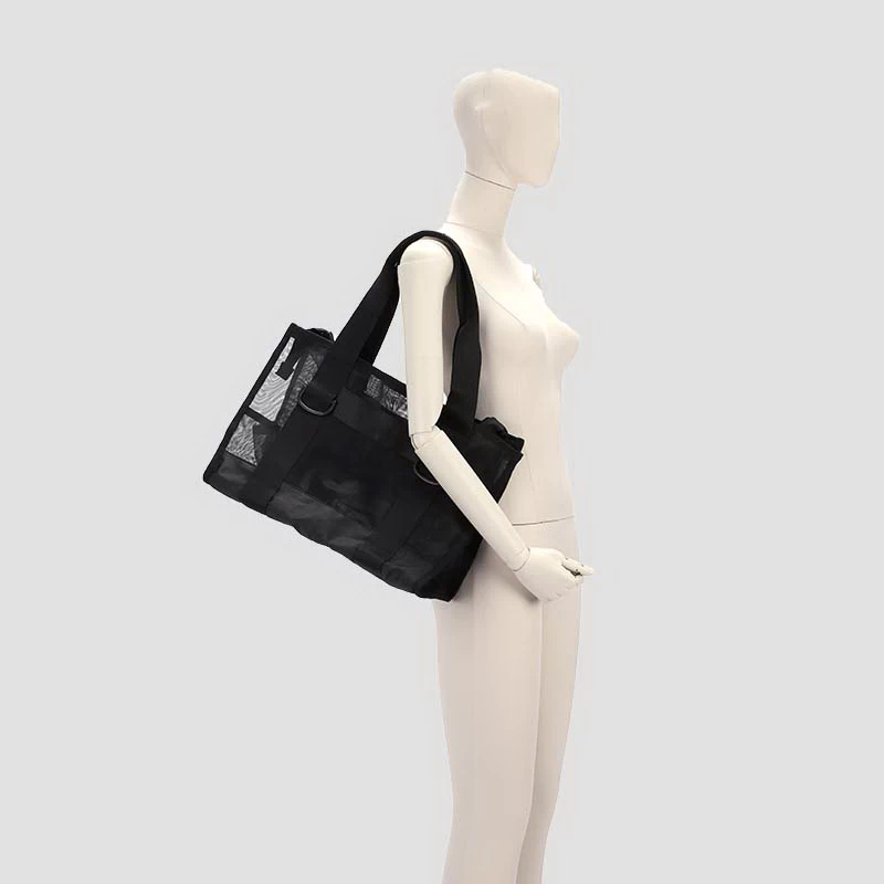 Mesh beach tote bag